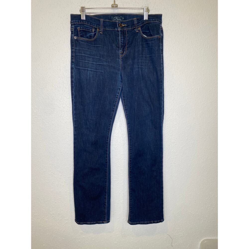 Lucky Brand Dark Blue Wash Denim Jeans Brooke Bootcut EUC Sz 8/29R Cotton